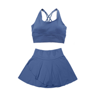 Jupe de sport imprimée respirante pour femme, idéale pour le pickleball, le golf et le tennis, en Spandex/Polyester, séchage rapide, écologique, avec shorty intégré