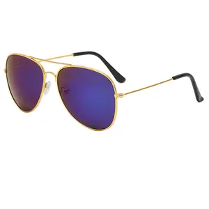 خمر الكلاسيكية الطيران النظارات الشمسية للرجال النساء UV 400 الحماية رخيصة الترويجية ظلال مخصص الطباعة شعار نظارات شمسية