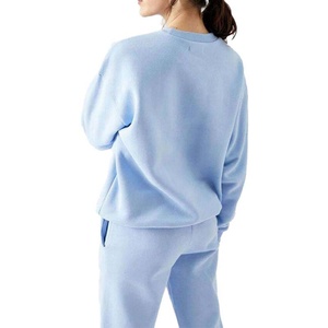 Sweatshirts en coton pour femmes, vente en gros, impression de logo personnalisée, design simple, sweat-shirt en molleton français pour femmes - Product Image 3