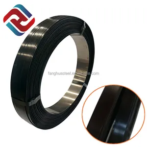 High Quality Oscillated Black Metal Strap Steel Strapping for Packing