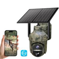 Caméra de chasse UBOX 3MP sans flash, couleur intégrale, 2K CMOS, réseau 4G, audio bidirectionnel, détection de mouvement PIR, vision nocturne