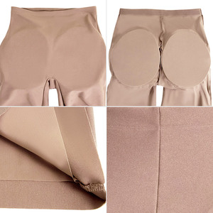 En gros Shorty gainant invisible rembourré pour rehaussement des fesses, taille mi-haute, effet ventre plat, amincissant les cuisses, avec coussinets de fessier - Product Image 5