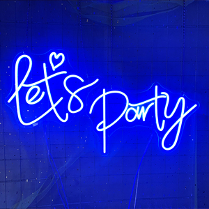 Enseignes néon LED personnalisées RGB « Let's Party Big Festival Happy Anniversary » pour bars et fêtes - Décoration « Let's Party » en acrylique - Product Image 6
