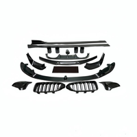 Kit carrosserie de modification en fibre de carbone amélioré pour BMW M4 F82 2013-2016 : Lame avant, diffuseur arrière, jupes latérales, coques de rétroviseurs