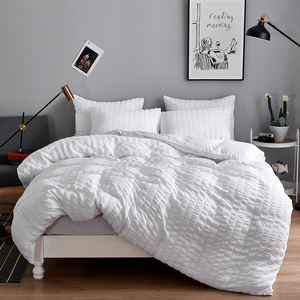 Ensemble <span class=keywords><strong>de</strong></span> literie pour filles et enfants, vente chaude 2024, tissu à bulles blanc, <span class=keywords><strong>housse</strong></span> <span class=keywords><strong>de</strong></span> <span class=keywords><strong>couette</strong></span>, style moderne, technique <span class=keywords><strong>de</strong></span> tissage, <span class=keywords><strong>avec</strong></span> nom <span class=keywords><strong>de</strong></span> marque - Product Image 2