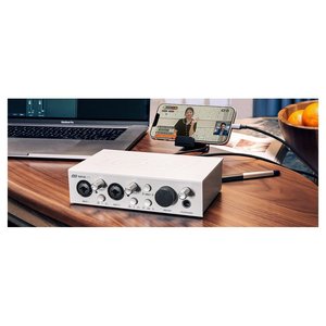 Interface audio ESI Neva OTG blanche avec entrées XLR et Jack, sortie USB Type C pour enregistrement en studio - Product Image 4