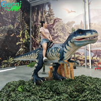 Dinosaure animatronique personnalisé en silicone pour parcs d'attractions, centres commerciaux et divertissements pour enfants