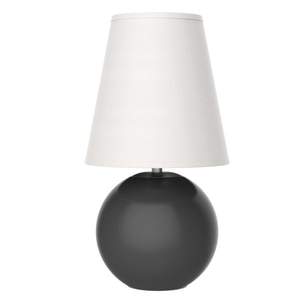 Holiday Inn-Lámpara de mesa con acabado de dominó que incluye una pantalla de tapa dura color crema de Bruselas, para el dormitorio y la sala de estar - Product Image 1