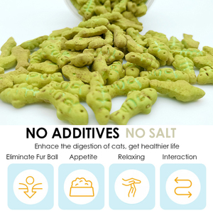 OEM Logo naturale salmone <span class=keywords><strong>gatta</strong></span> al gusto biscotti al forno per gatti che leniscono le emozioni dei denti che puliscono le prelibatezze per gatti - Product Image 4