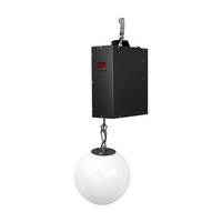 Nouvelles Lumières de Scène Mobiles RGB LED Cinétiques en Forme de Ballon de Football pour Plafond, en Alliage d'Aluminium, Télécommandées, Indice de Protection IP33, Lumière du Jour 5000K