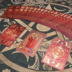 Kartu <span class=keywords><strong>Tarot</strong></span> Edukasi Kustom Vetter, Plastik Tahan Air, Cetak Warna Foil Emas, Buku Petunjuk Bahasa Inggris, Kotak Hadiah, Papan - Product Image 3