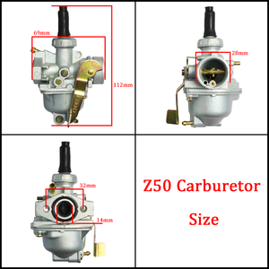 คาร์บูเรเตอร์รถจักรยานยนต์สำหรับเครื่องยนต์ 2 จังหวะ 50 ซีซี <span class=keywords><strong>ฮ</strong></span><span class=keywords><strong>อน</strong></span><span class=keywords><strong>ด้า</strong></span> มังกี้ <span class=keywords><strong>กอ</strong></span>ริลลา Z50 Z50J Z50R XR50 CRF50 CRF50 XR50 Z50 Z50J <span class=keywords><strong>กอ</strong></span>ริลลา J2 J1 - Product Image 2