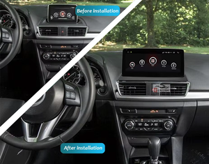 Lecteur DVD multimédia de voiture, avec Navigation GPS, <span class=keywords><strong>Radio</strong></span> stéréo, avec musique, wi-fi, pour Mazda 3 Axela 2014 — 2019, Android, dsp Gerllish - Product Image 2