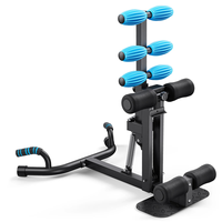 Machine à Squats Profonds Réglable 3-en-1, Appareil de Musculation pour Jambes et Fessiers à Domicile pour un Entraînement Complet du Corps