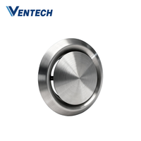 Ventech HVAC Systems Parts – Diffuseur de ventilation mural et de plafond réglable, prise d'air ronde pour bureau