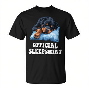 T-shirt officiel Sleepshirt Rottweiler Dog Lover, noir, taille moyenne - Product Image 2