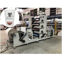 Machine d'impression flexographique sur papier adhésif 4 couleurs avec sécheur UV, imprimante flexo pour étiquettes sur papier blanc, nouveau sac en plastique