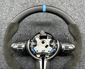 <span class=keywords><strong>Volante</strong></span> Deportivo de Cuero y Gamuza para <span class=keywords><strong>BMW</strong></span> Serie 3 y Serie 5, Modelos F30, F10, F15, F16, F10, F11, F15, F20, F22, F30, Izquierdo y Derecho - Product Image 3