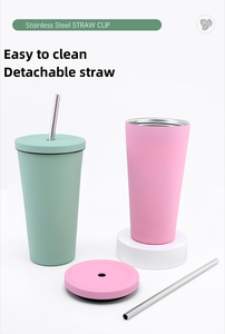 Mới Tùy Chỉnh <span class=keywords><strong>500Ml</strong></span> Tự Động Cốc Đôi Tường 304 Thép Không Gỉ Chân Không Cách Nhiệt Cốc Cốc Cà Phê Với Nắp Và Rơm Thể Thao Ngoài Trời - Product Image 5