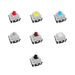 Interrupteurs mécaniques pour clavier de jeu <span class=keywords><strong>GATERON</strong></span>, interrupteurs optiques, argentés, blancs, rouges, bleus, jaunes, bruns, noirs - Product Image 5