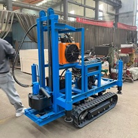 Petite foreuse de puits d'eau portable 100m 150m, moteur diesel, pour la vente