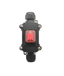 Interruptor basculante impermeable KCD4, encendido-apagado T85, tipo de enganche rojo, 16A, 25A, 250V