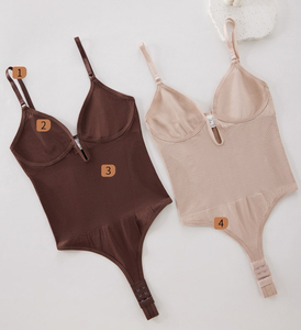IStapromo Gifts odysuit Combinaison de sport sexy sculptante pour femme, avec short gainant et sangle dorsale extensible - Product Image 6