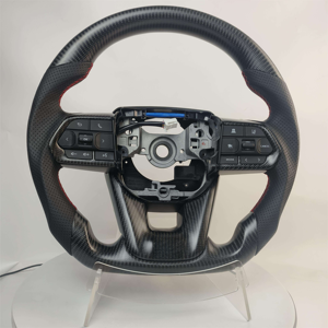 Volant de voiture en fibre de carbone forgé sur mesure pour Toyota Land Cruiser Tc Xb Hilux Corolla Scion N80 <span class=keywords><strong>100</strong></span> 200 Series - Product Image 3