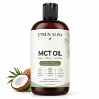 Huile MCT de noix de coco pure raffinée ETRUN Private Label KETO C8 & C10, mélange d'huiles végétales d'Indonésie, pour une utilisation quotidienne facile, huile de beauté multi-usage