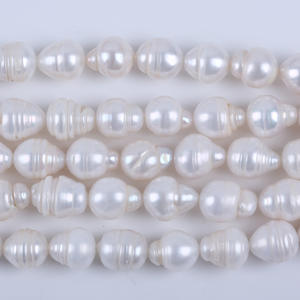 Perlas Sueltas Semiterminadas de Agua Dulce Natural al por Mayor, de 15 cm, 11-12 mm, en Forma de Hilo, para Manualidades - Product Image 3