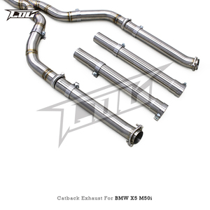 Pot d'échappement Catback à valve OEM pour <span class=keywords><strong>BMW</strong></span> X5 <span class=keywords><strong>M50i</strong></span> 4.4TT 2019-2024 Système de silencieux de tuyau d'échappement en acier inoxydable avec télécommande - Product Image 4