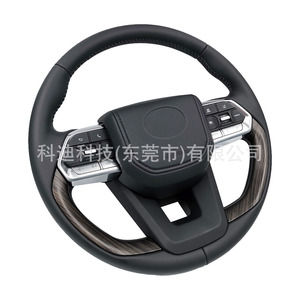 Car Steering <b>Wheel</b> For Toyota Land Cruiser LC300 2021 Leather 3 <b>Spokes</b> Luxury Style - Product Image 2