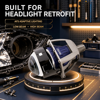 VAHID Lentille de projecteur Bi-LED AFS 3 pouces 12V 24V 6000K, feux de croisement et de route, phares de voiture à LED, systèmes d'éclairage automobile de retrofit