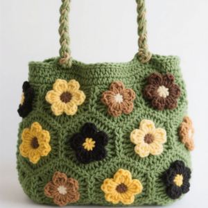 Crochet <b>Beach</b> Tote <b>Bag</b> Summer Knitted Shoulder Shopping <b>Bag</b> Cute Mesh Design for Vacation & <b>Beach</b> Trips - Product Image 6