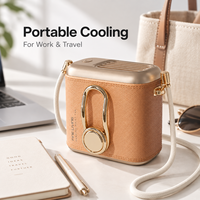 Mini ventilateur portable USB 3 vitesses à piles, à clipser sur la taille, pour voiture et hôtel, idéal pour l'extérieur, vente en gros OEM