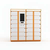 Casillero Inteligente con Cerradura Electrónica para Recogida de Zapatos, Ensamblado, para Hoteles, Apartamentos, Áreas de Lavandería Públicas, con Acceso por Tarjeta y Pago Móvil, Resistente a la Corrosión