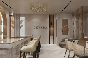 Minimalist Jewelry Boutique Interior Design & Fitout | Custom Showcase Counter Display Fixture | Luxury Shopfitting Renovation - Product Image 6