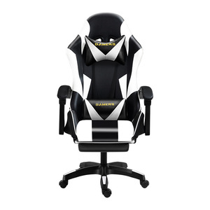 Gaming Chair Pu Leather Reclining Height Adjustable Swivel Office Chair For Home Study Bedroom Living Room - Product Image 5