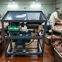 Broyeur de viande et d'os congelés robuste, concasseur d'os de volaille pour la transformation des aliments des fermes avicoles (poulet, canard, oie, poisson)