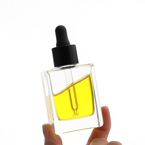 Hopeck phẳng vuông 30ml Tinh dầu/huyết thanh/nền tảng/sơn móng tay chai thủy tinh với 18/415 PP/nhôm cổ áo Pipette ống nhỏ giọt - Product Image 3