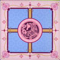 Tapis de jeu de mahjong et de poker pliables élégants et luxueux, motif floral, tissus en microfibre, écologiques, durables, divertissement