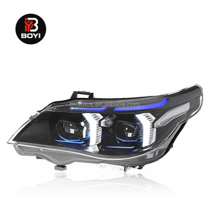 Fari E60 per <span class=keywords><strong>BMW</strong></span> Serie 5 2003-2010 <span class=keywords><strong>520d</strong></span> 523i 525i 530i, Aggiornamento Fari LED DRL con Segnale Automatico, Accessori E60 - Product Image 3