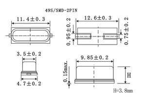 <b>Crystal</b> Oscillator HC-49SMD 24MHz 20PF 20PPM Quartz <b>Crystal</b> Resonator 24MHz OriginalIn Stock - Product Image 3