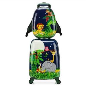 Bolsa de equipaje rodante Spinner Mochila de viaje para niños Trolley Equipaje Maleta de dibujos animados Niños con <span class=keywords><strong>ruedas</strong></span> silenciosas - Product Image 1