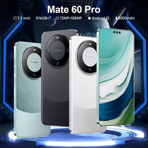 Sistema Android Smartphone Mate60 Pro 7,3 pulgadas Premium Clear Screen Visuals Memoria extensa Teléfono móvil 2025 Elección del cliente - Product Image 3