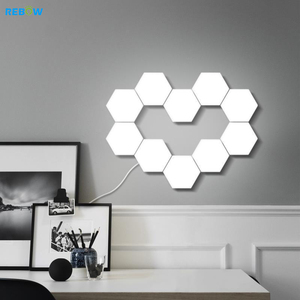 Rebow-<span class=keywords><strong>Luz</strong></span> led nocturna hexagonal quantum, sensor táctil moderno, panal <span class=keywords><strong>de</strong></span> abeja para interior del hogar, envío directo - Product Image 2