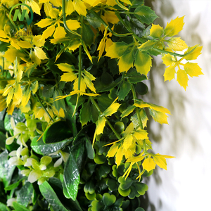 Mur végétal artificiel décoratif tropical en plastique pour extérieur, toile <span class=keywords><strong>de</strong></span> fond en herbe verte, fausse plante murale - Product Image 4