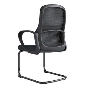 Silla de Recepción Ejecutiva Avanzada en Oferta 2024, Respaldo de Malla Completa Negra, Diseño Moderno, Patas Fijas, Fácil de Limpiar, Asiento Cómodo - Product Image 2
