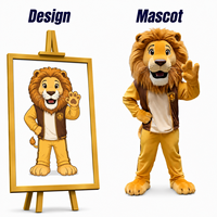 Costume de Mascotte Lion Géant Personnalisé en Peluche pour Adulte – Idéal pour Cosplay, Fêtes, Activités, Souvenirs, Mardi Gras/Carnaval