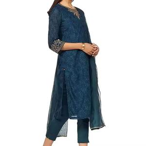 Belle robe de soirée moderne avec de belles coutures texture douce et respirante adaptée au dîner et aux rassemblements formels - Product Image 2